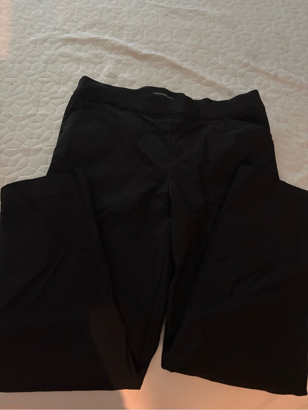 Counterparts Black Wide-Leg Stretch Leggings